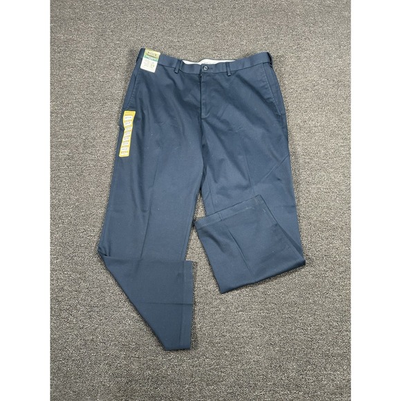 Haggar Other - New Haggar Wrinkle Free Performance Khaki Pants Mens 38x29‎ Navy Blue Wicking
